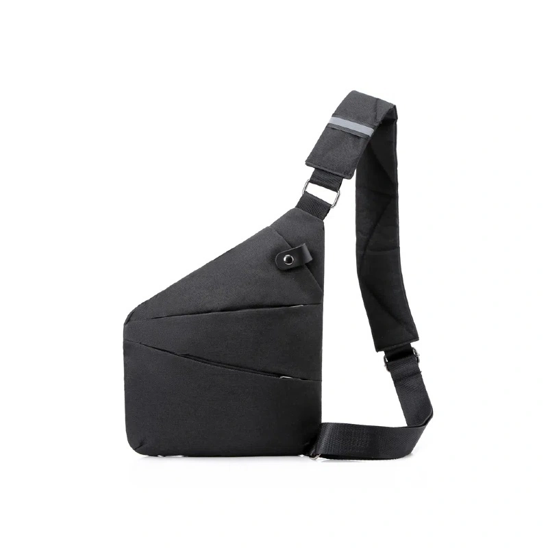 Sac à bandoulière à la mode, sac de messager multi-poche étanche et durable, sac de taille léger à grande capacité 1