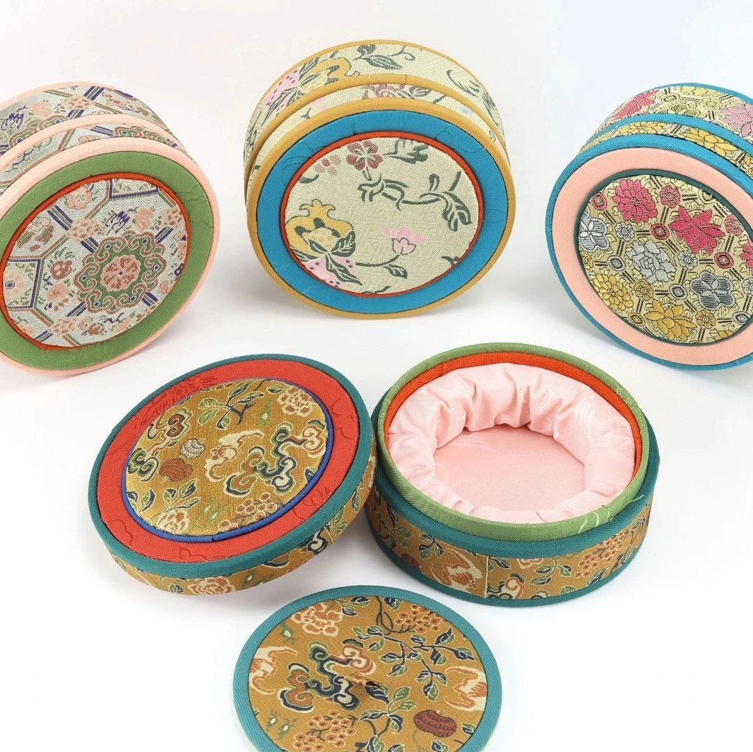 New Chinese retro cylindrical double jewelry box bracelet ring pendant earrings jewelry gift box 1