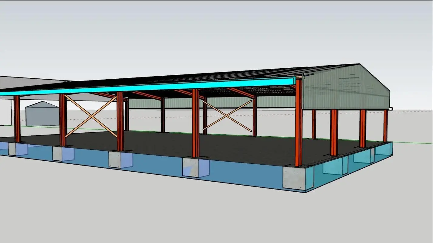 Custom Prefabricated Steel Structure Warehouse Industrial Buildings Workshop Storage Shed 1