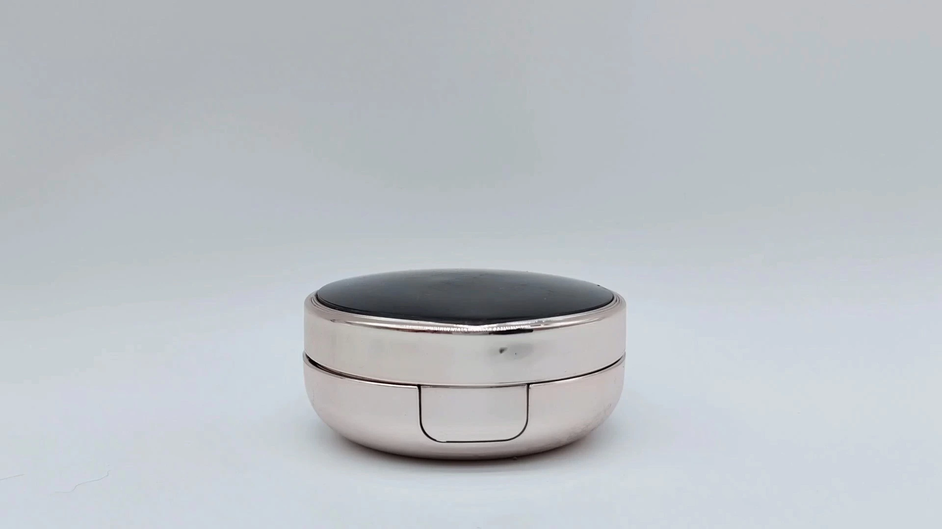 Venta al por mayor, contenedor de plástico cosmético cuadrado de lujo personalizado redondo, embalaje vacío para rubor en polvo compacto, caja para polvos 1