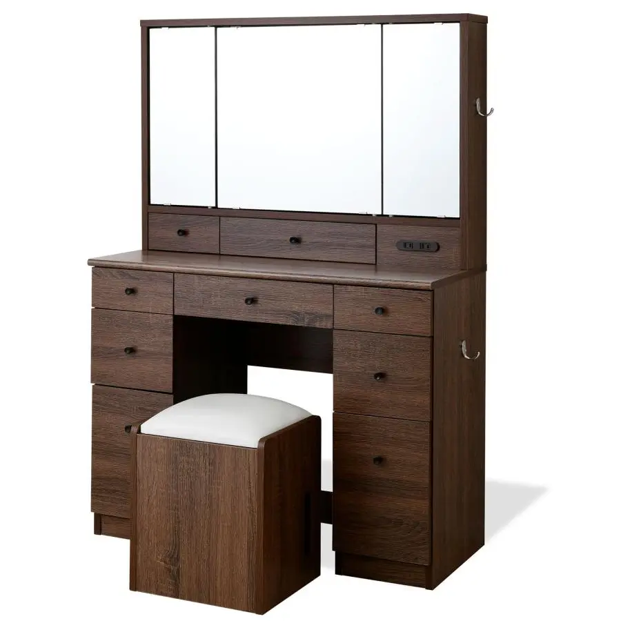 Yifan Furniture Wood Vanity Dresser Supply 4