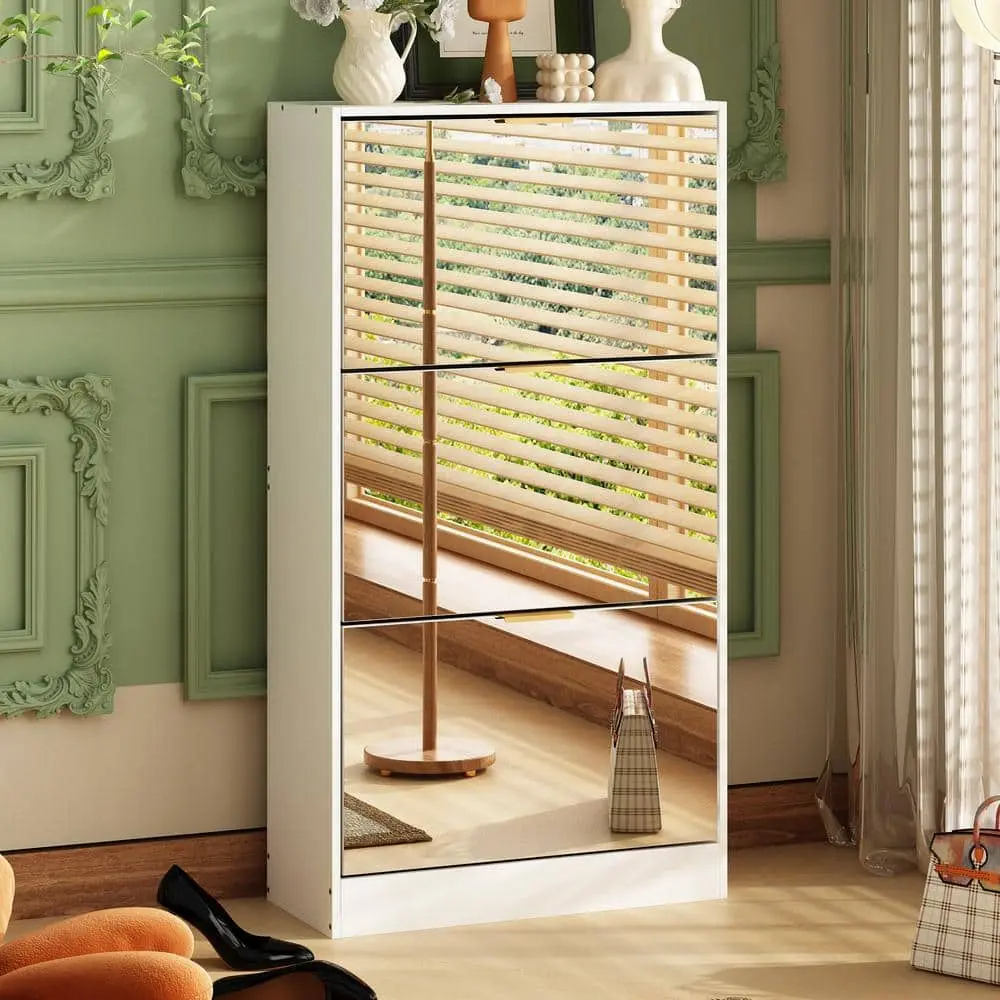Yifan Furniture Oak Shoe Storage Factory Price 5