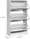Yifan Furniture Oak Shoe Storage Factory Price 6