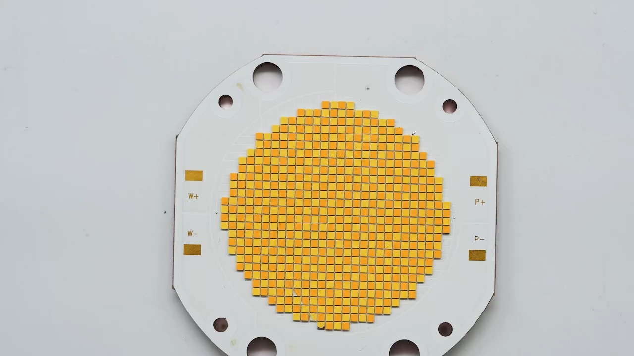 Dual CCT COB LED Chip High Power 60V Bi-Color 600W+600W 3000lm 1W 2700K/6500K Color Temperature 95Ra 75*75 1
