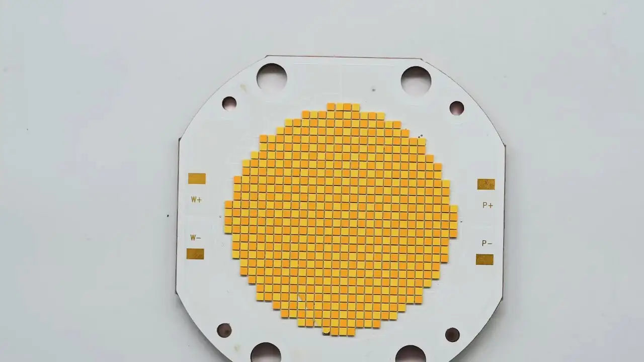 Dual CCT COB LED Chip High Power 60V Bi-Color 600W+600W 3000lm 1W 2700K/6500K Color Temperature 95Ra 75*75 1