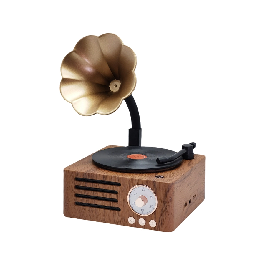 JMK Classic Retro Vintage Style Bluetooth Dinger с полным частотным внутренним магнитным рогом и радио FM 1