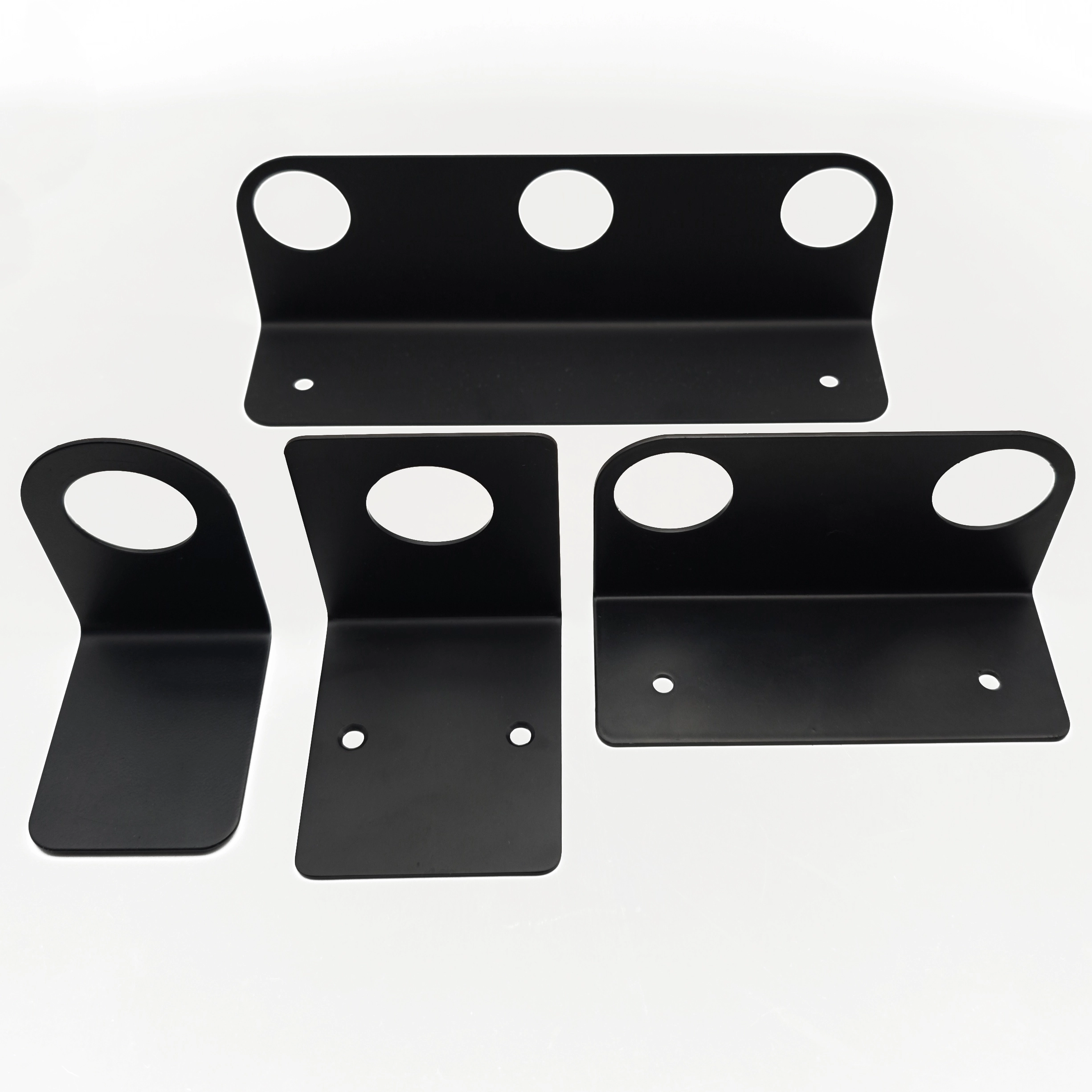 Soporte de acero inoxidable de montaje sin bebida negro para champú para dispensador de lavado de carrocería de champú 1