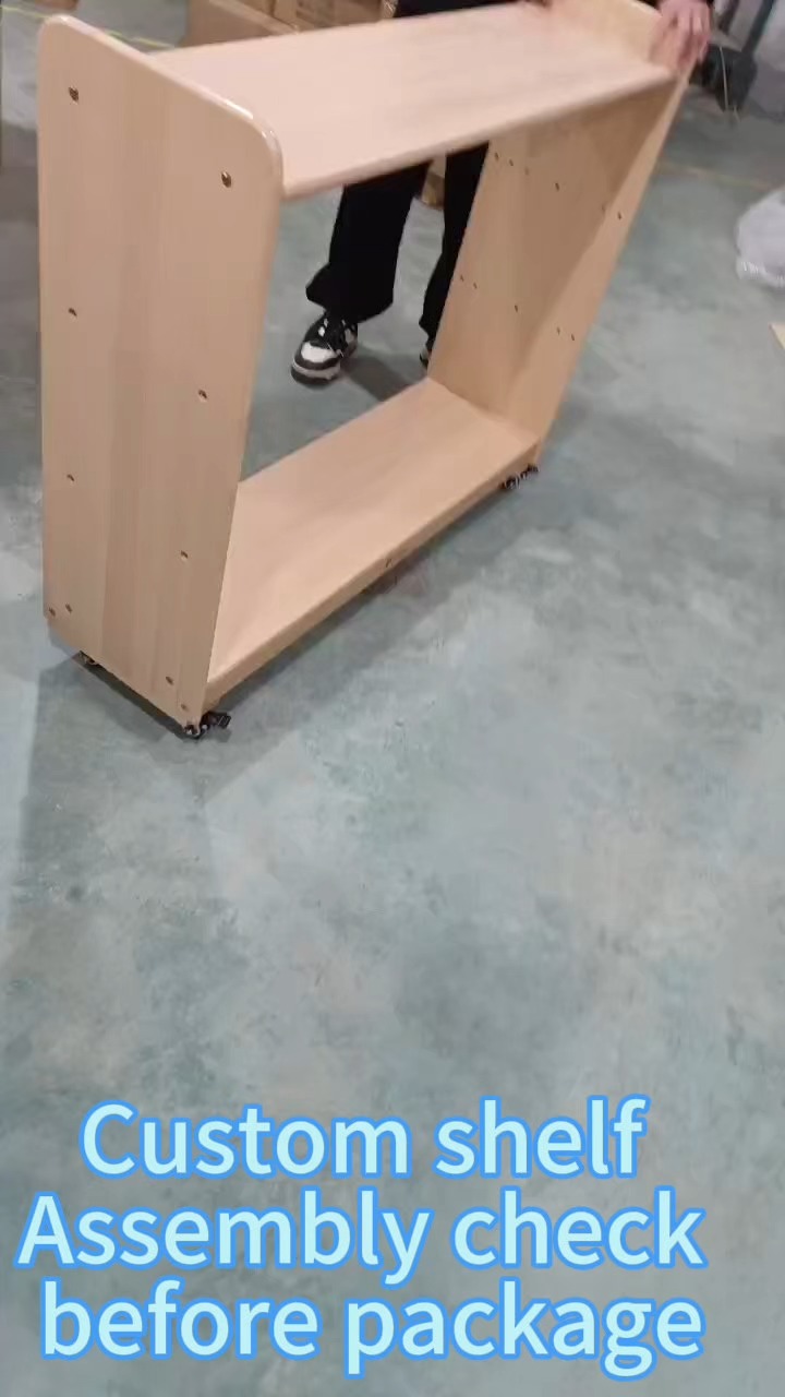 Assembly Test for Custom shelf with Wheels before Packaging