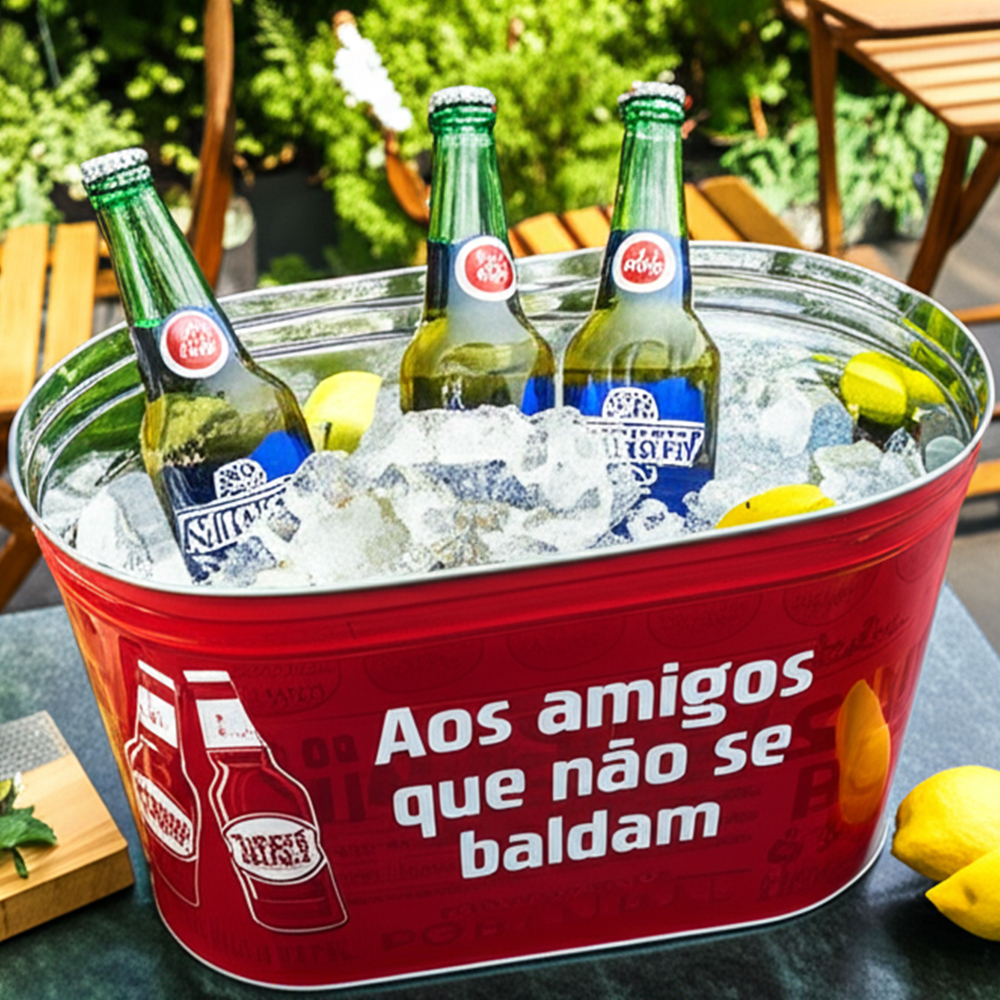 Balde de gelo de aço inoxidável 10qt