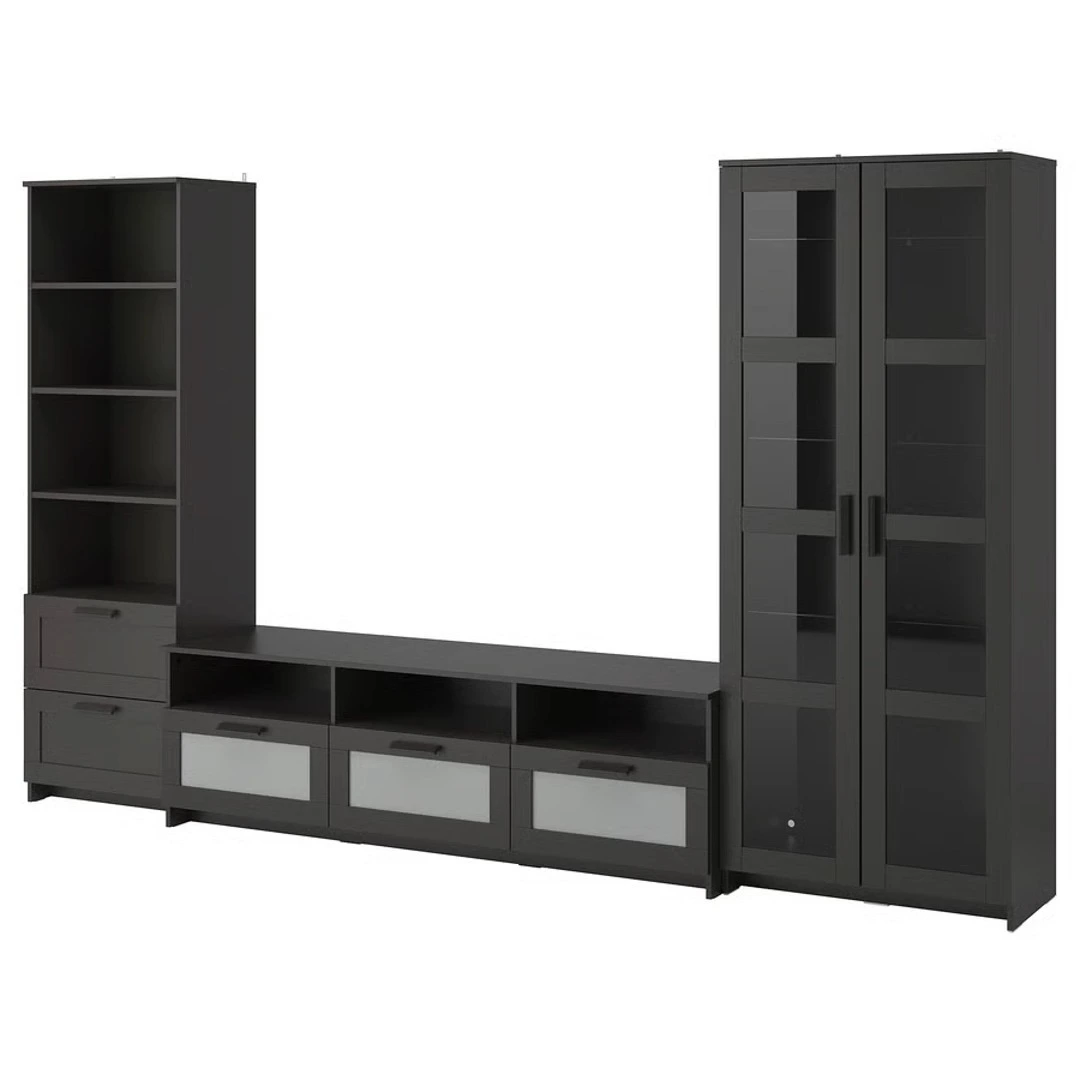 Modern white and black tv stand living room furniture 1