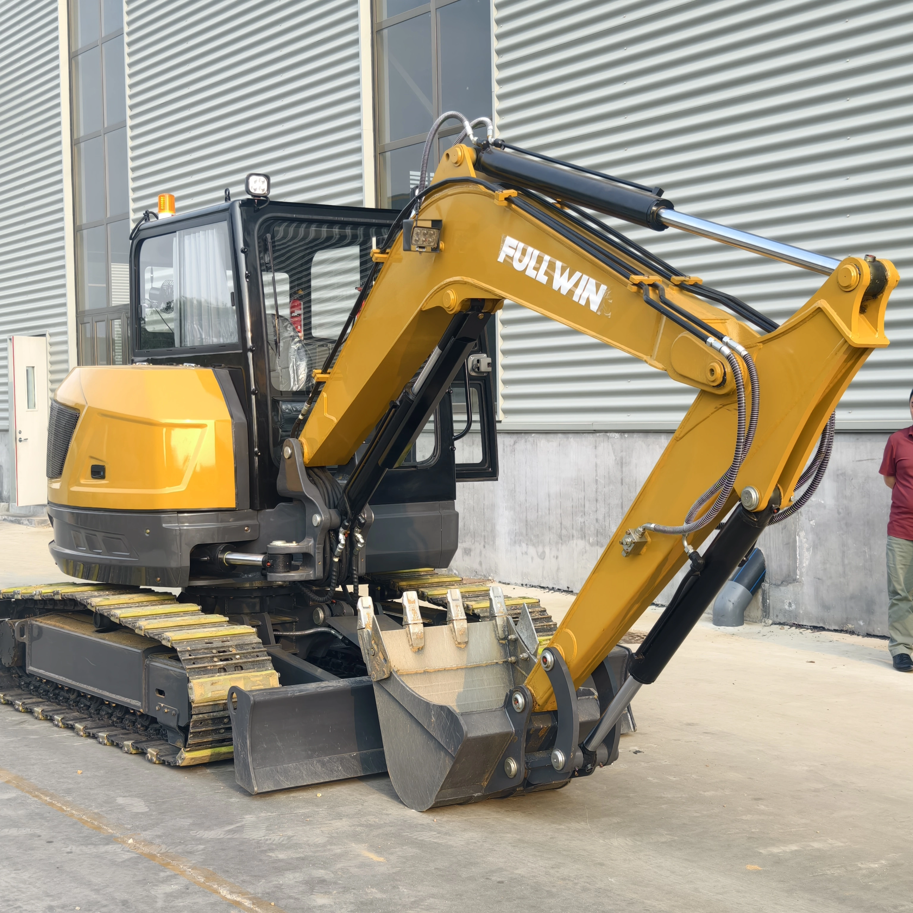 Miniexcavadoras de 7 toneladas, maquinaria de movimiento de tierras sin cola, excavadoras Kubota, miniexcavadoras, máquinas de construcción, excavadoras pequeñas 1