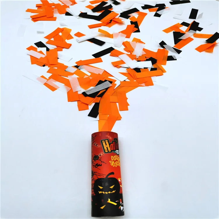 Magic Lights 2Pcs Halloween Confetti Poppers Cannons for Halloween Party Graduation Birthday Party Supplies 1