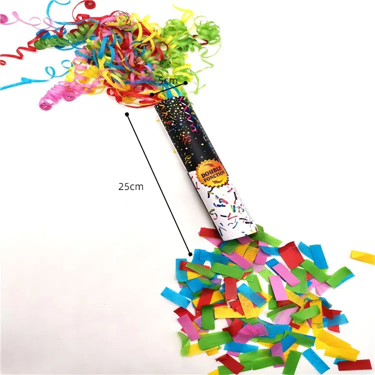 Magic Lights 12Pcs Paper Confetti Poppers Cannons for Graduation Wedding Birthday Party Supplies 1