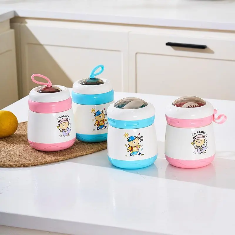 Hongxing Stainless Steel Food Flasks, Food Grade 304 Stainless Steel Cute Breakfast Cup 1