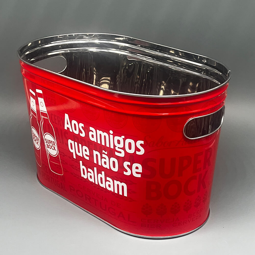Balde de gelo de aço inoxidável 10qt