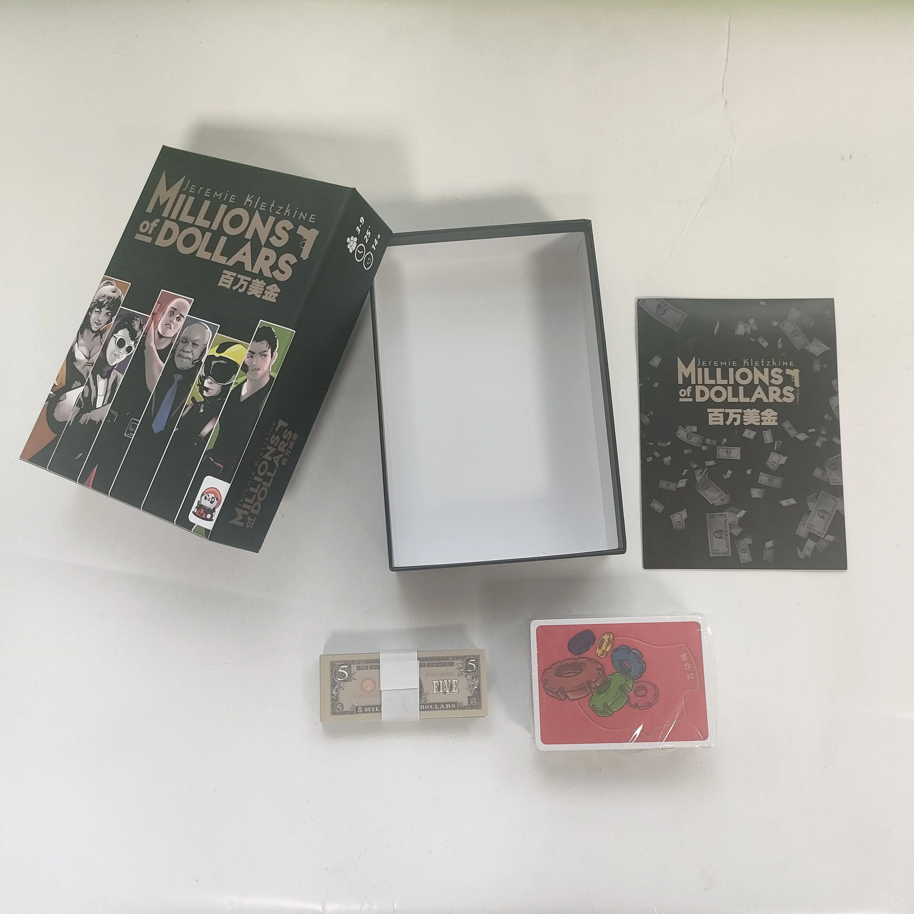 Juego de mesa Millones de dólares - Juego de Decepción High - Stakes & 1