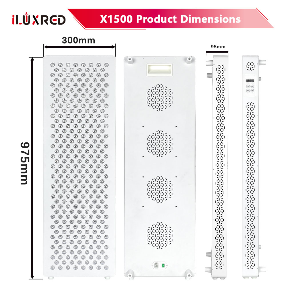 iLUXRED X1500 Red LED Therapy Lamp 5 Wavelengths Red Light Therapy Certification For Brain Health 4
