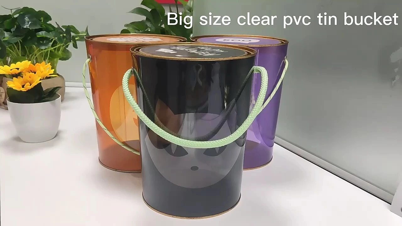 Cubo de lata de mascota redonda para envases cosméticos 1