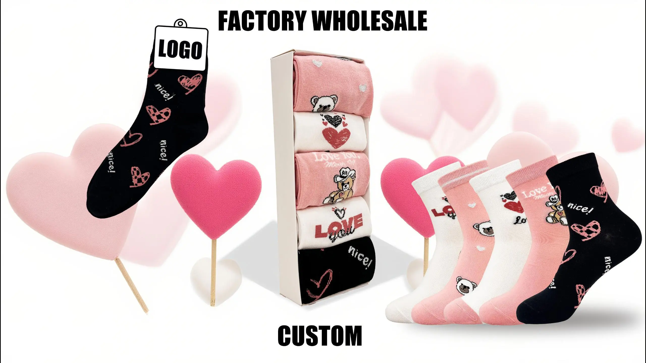 Les femmes tricotées sur les chaussettes Lurex décorer personnalisent le logo emballage de logo respirant hy-w-058 1