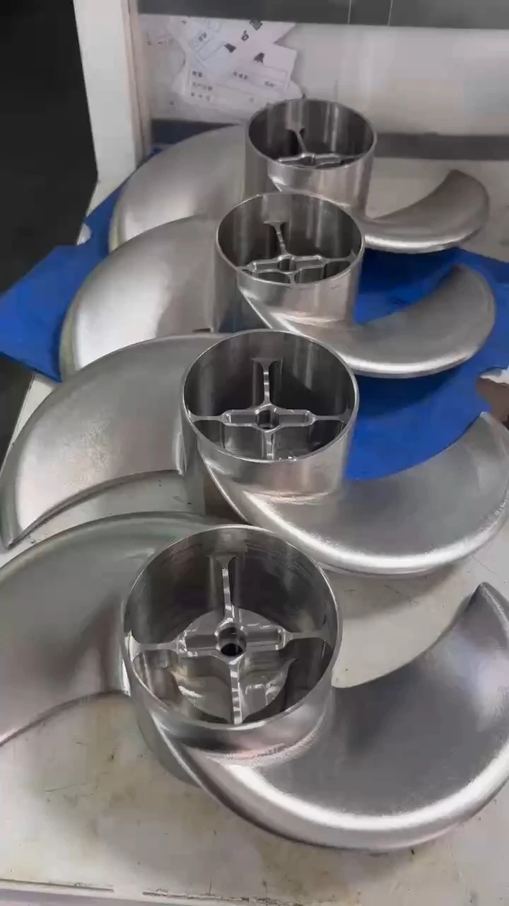 CNC machining of stainless steel/aluminum impellers 1