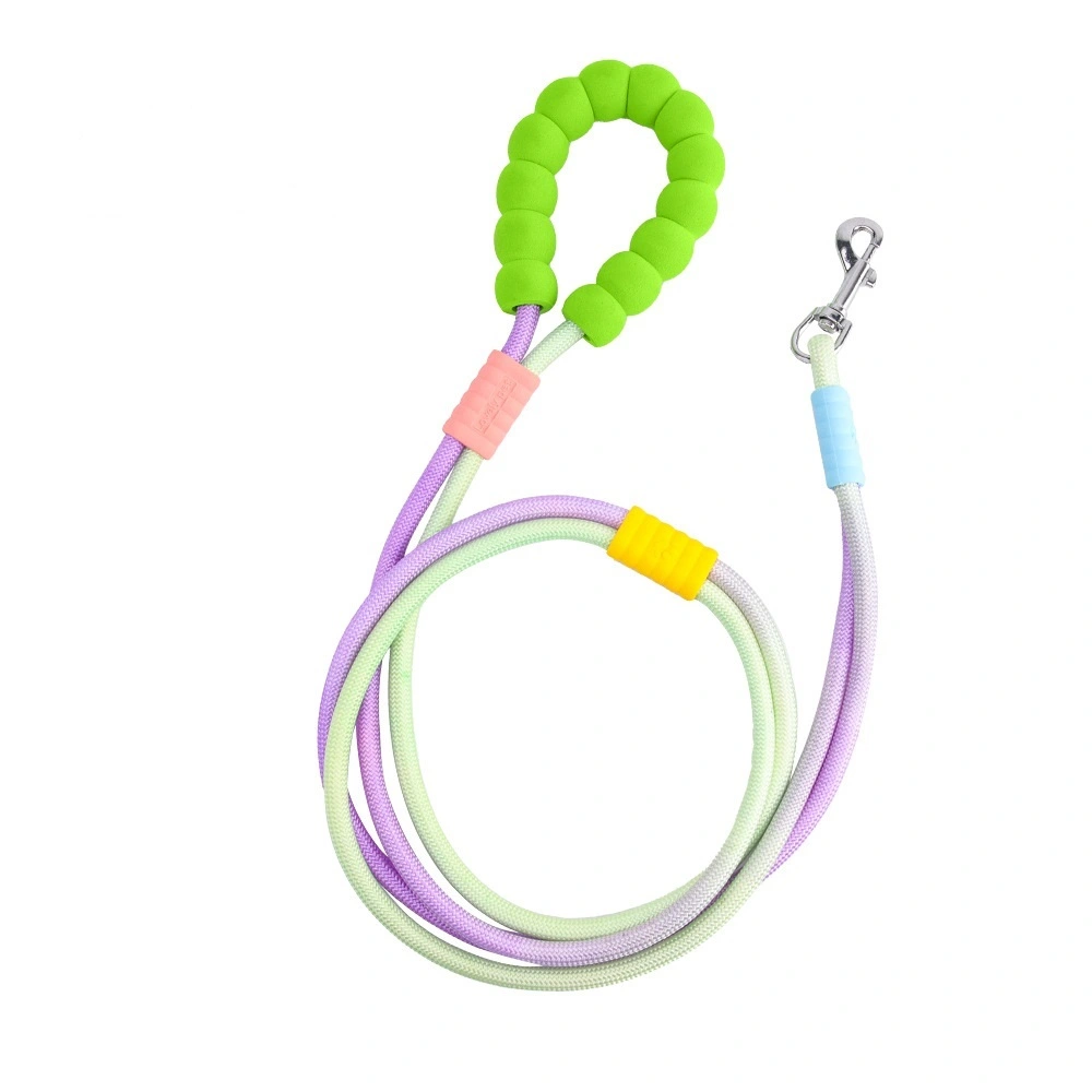 Multi function gradient color pet leash 1