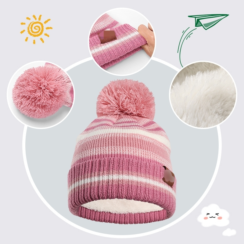 Kids Winter Hat Scarf Gloves Set