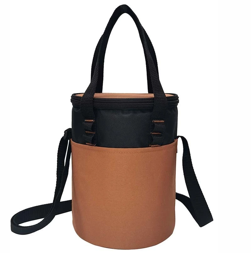 Sac à lunch à cylindre isolé avec pack de glace 1