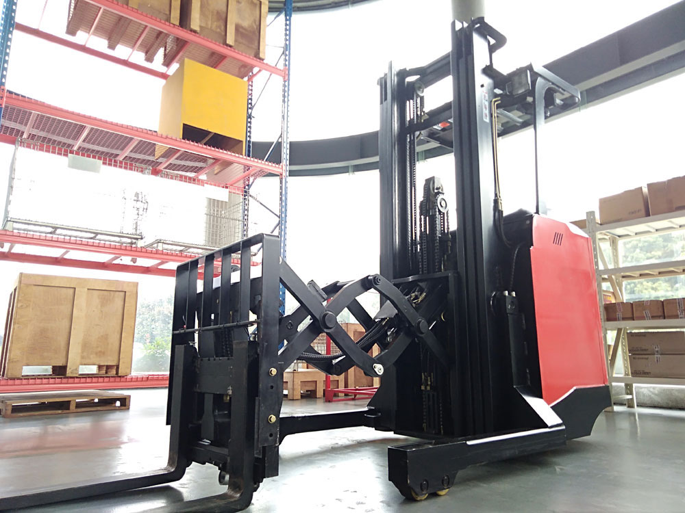 Factory price  Vlift 1.2 ton double deep reach forklift with 3000mm lift height 1