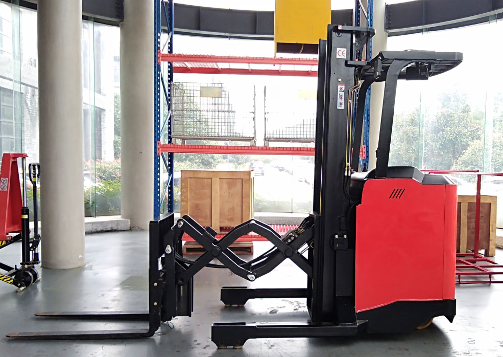 Factory price  Vlift 1.2 ton double deep reach forklift with 3000mm lift height 2