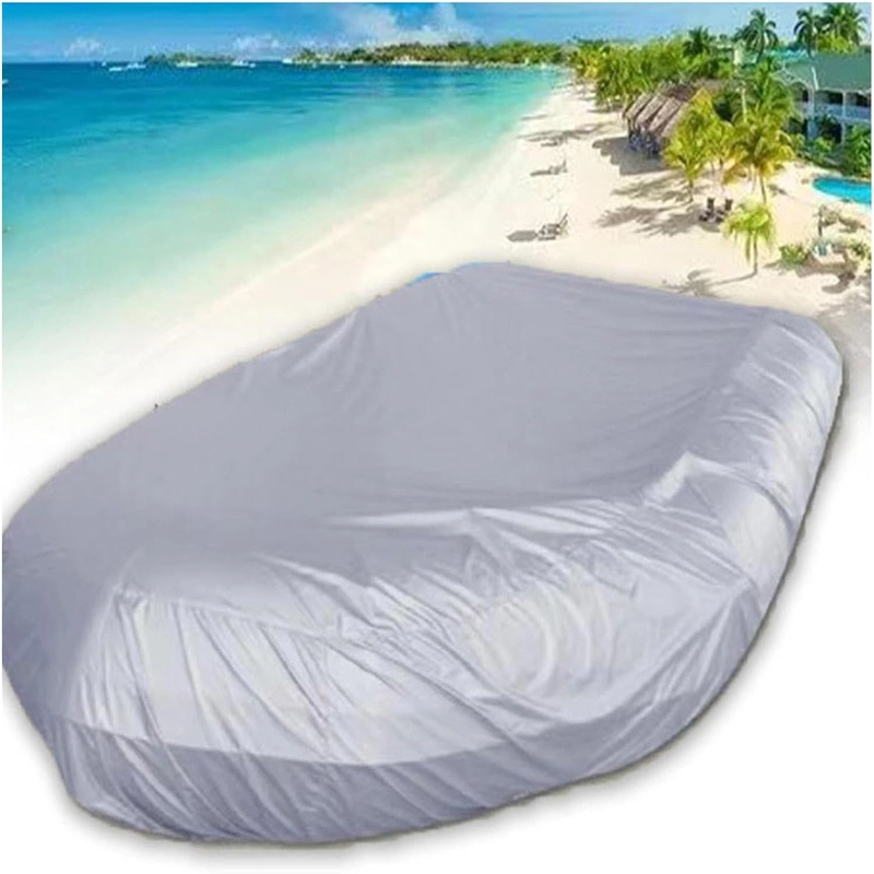 Cubierta de bote de servicio pesado en forma de V: impermeable, a prueba de polvo & resistente a los rayos UV para kayaks/dinghies inflables 1