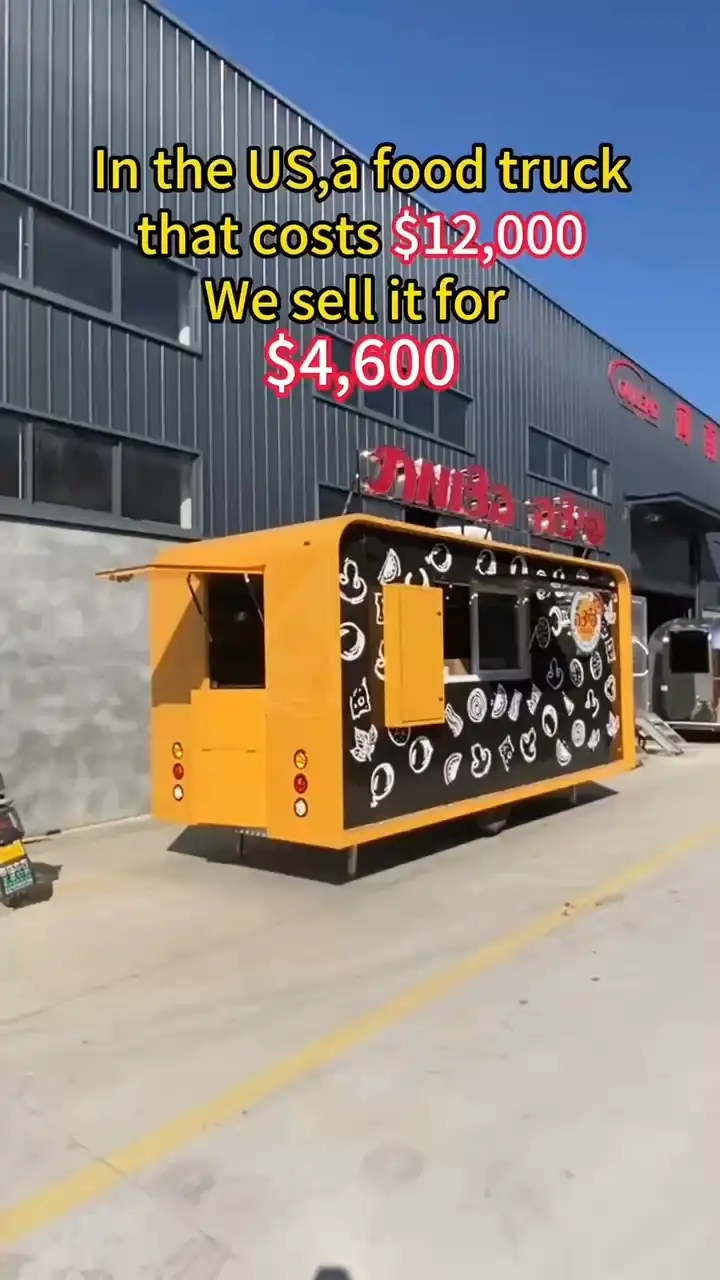 Remolque de comida móvil, carrito de comida móvil callejero, camión de comida móvil de fábrica aprobado por la EPA 1