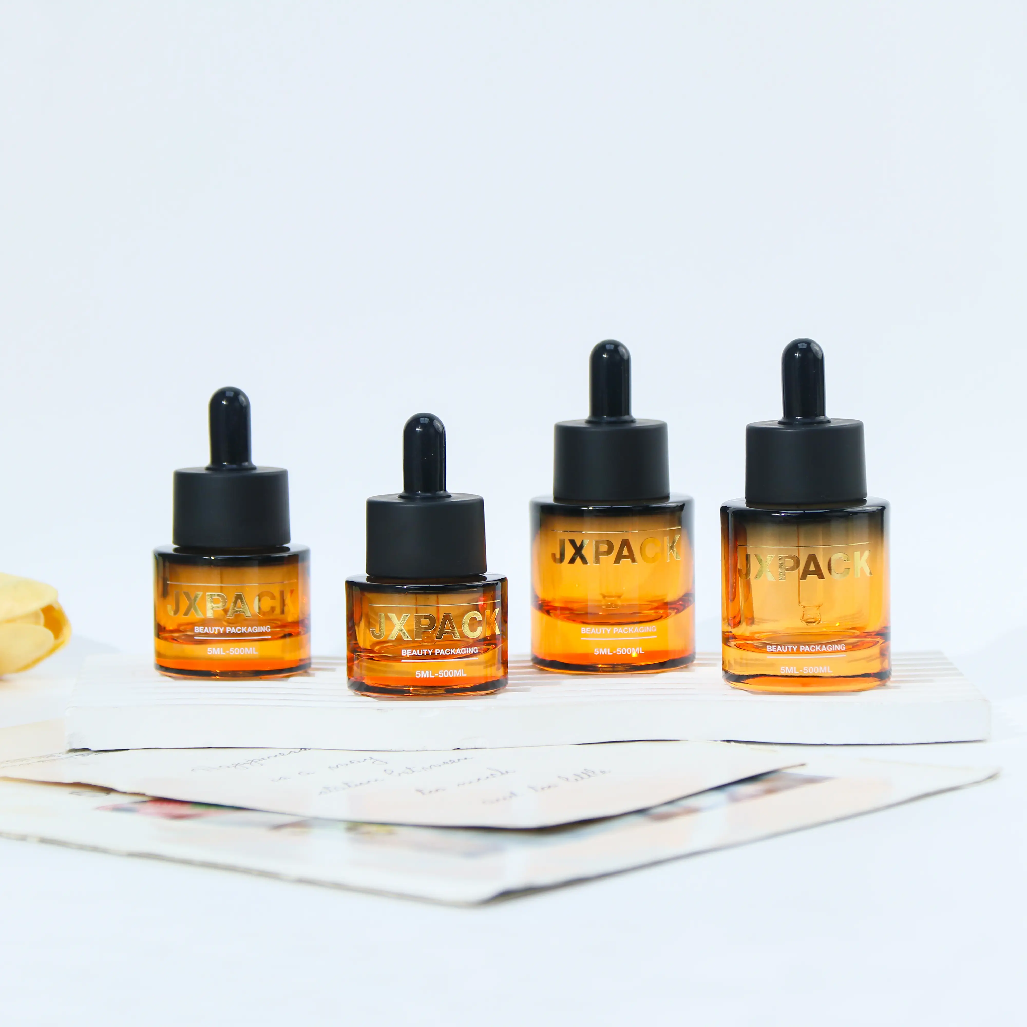 Glass bottle set, glass brown dropper bottle, glass lotion bottle, glass spray bottle, glass makeup remover water bottle 1