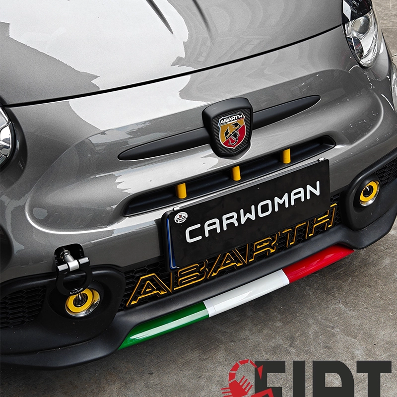 Combo de tiras de difusor de labios del frontal para ABARTH 595 695 ABS Racing Style 1