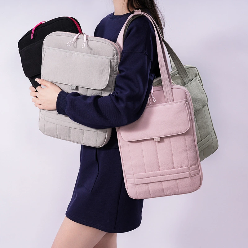 Bolsa de laptop portátil, sacola multifuncional, bolsa de proteção à prova de choque simples e elegante 1