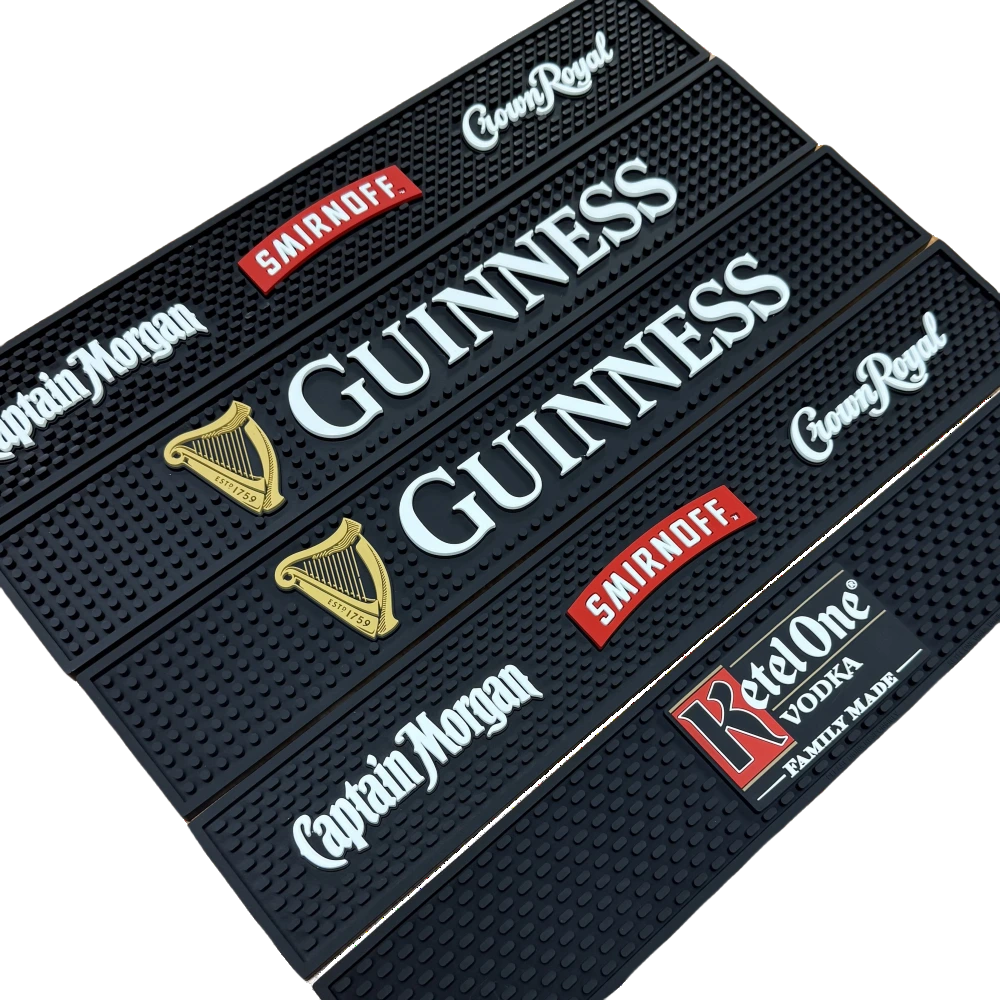 Customized Silicone Bar Drip Mats Anti-slip Natural Silicone Bar Mat Runner 1
