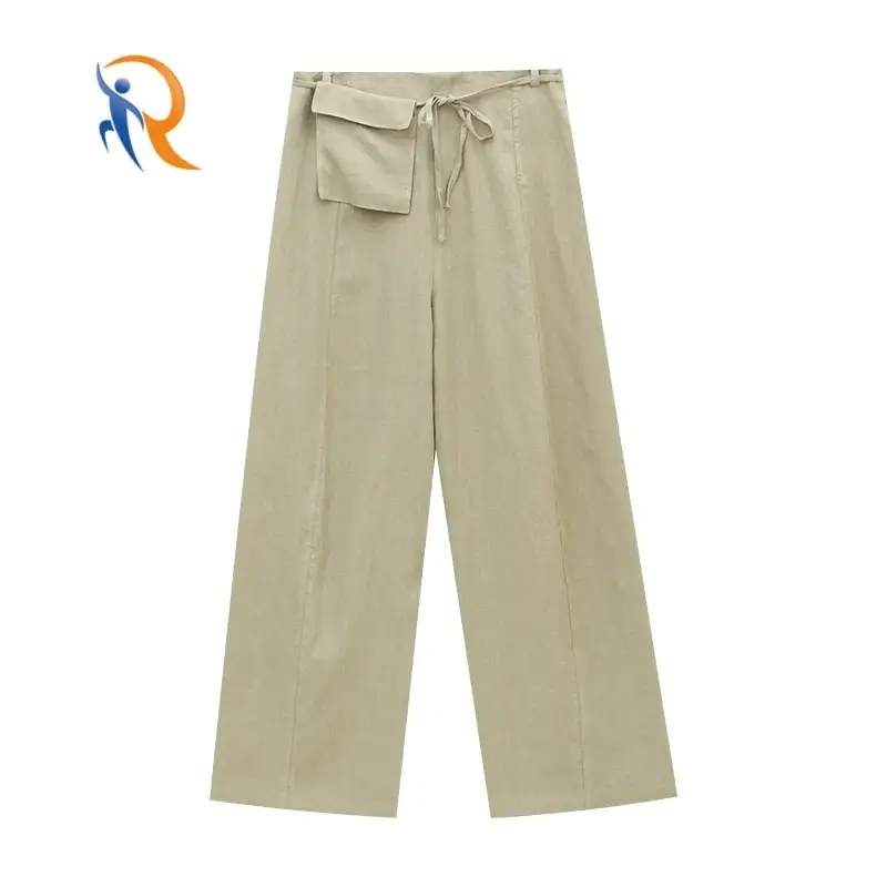 Linen breathable old money casual pants 1