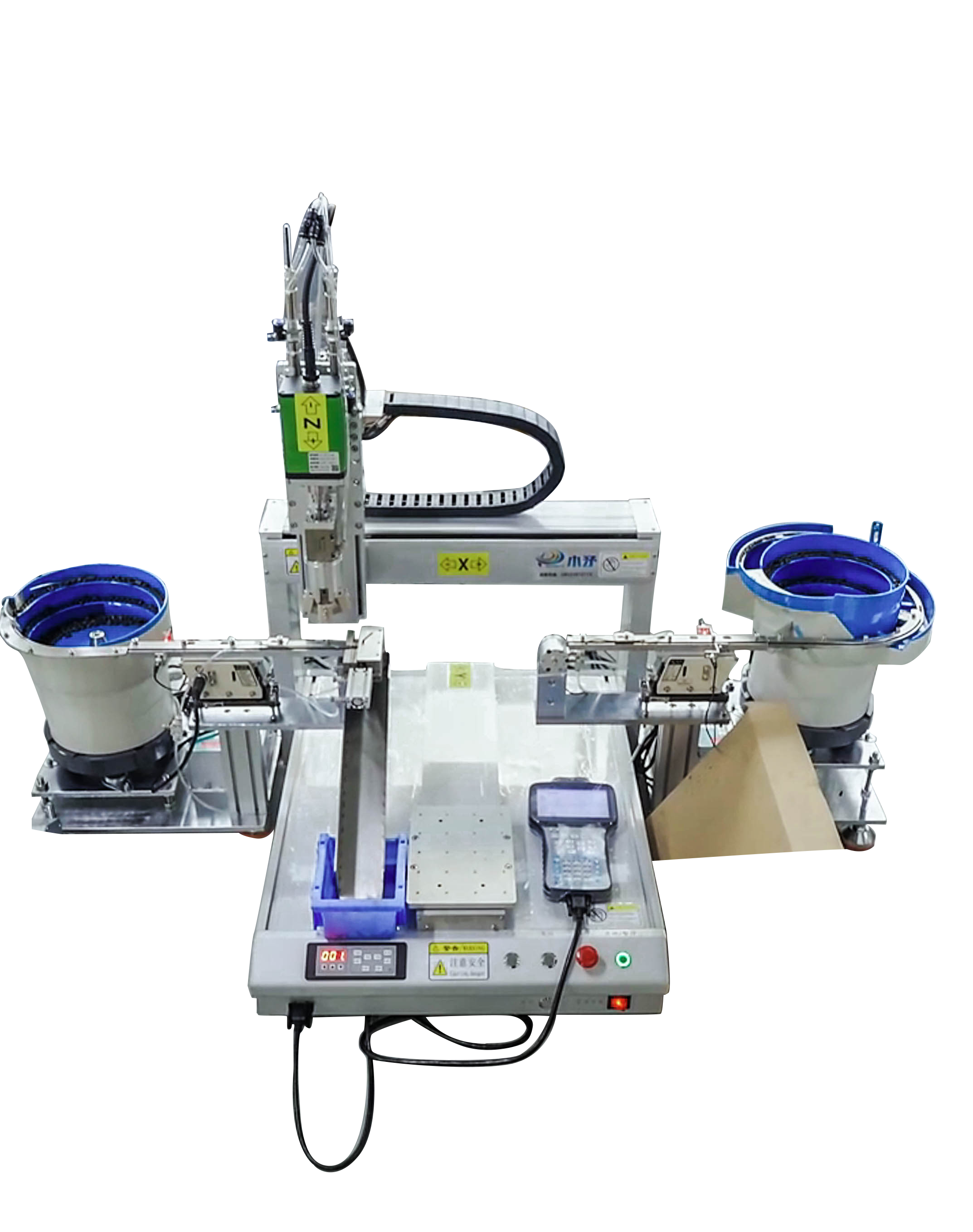 Double vibration plate single station custom screw locking machine 1