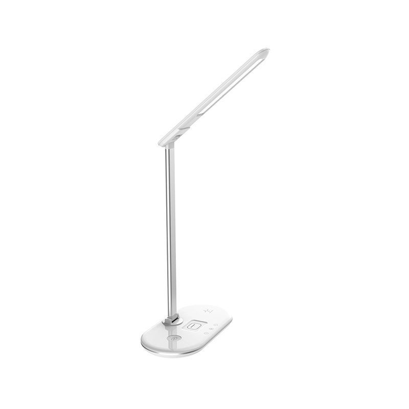 JMK Smart 3-in-1 Charge sans fil lampe de bureau multifonctionnelle avec ajustement multi-angle illumine une durée de vie efficace 1