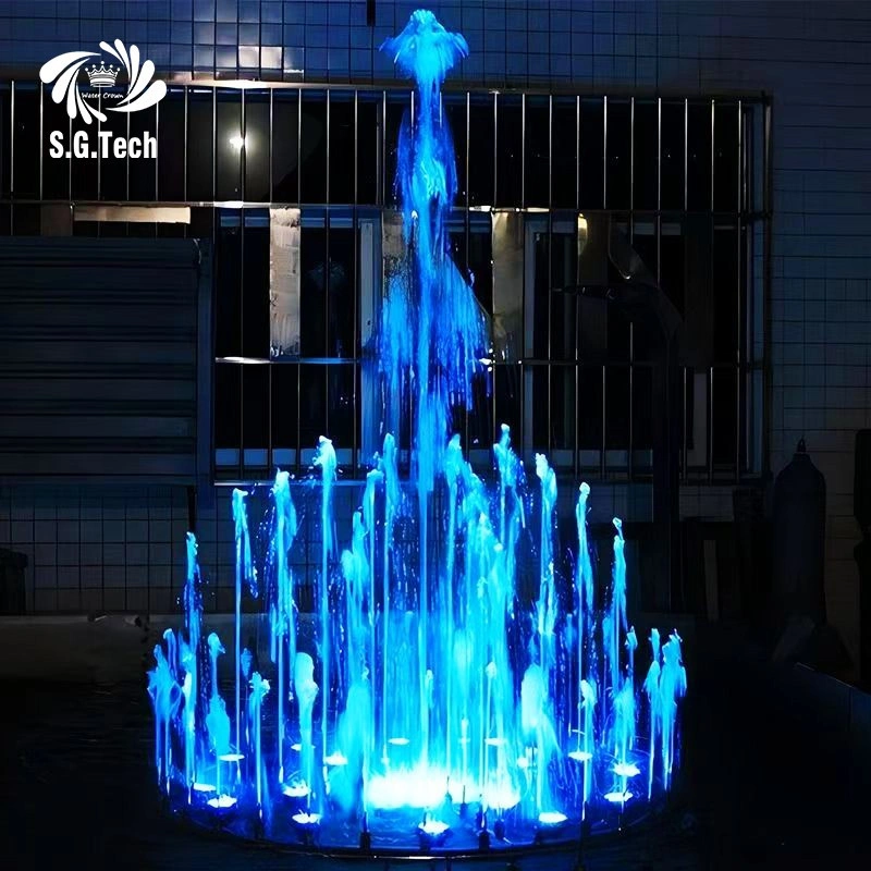 Fontaine de jardin personnalisable de la couronne d'eau avec jets d'eau dansants 1