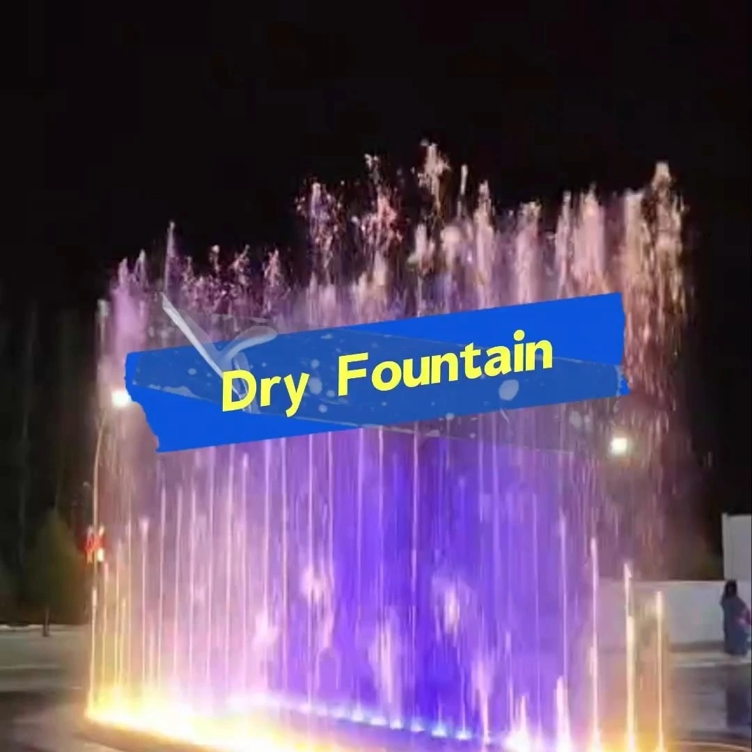 Fontaine sèche interactive Water Crown, système de spectacle musical pour jardin, vente en gros 1