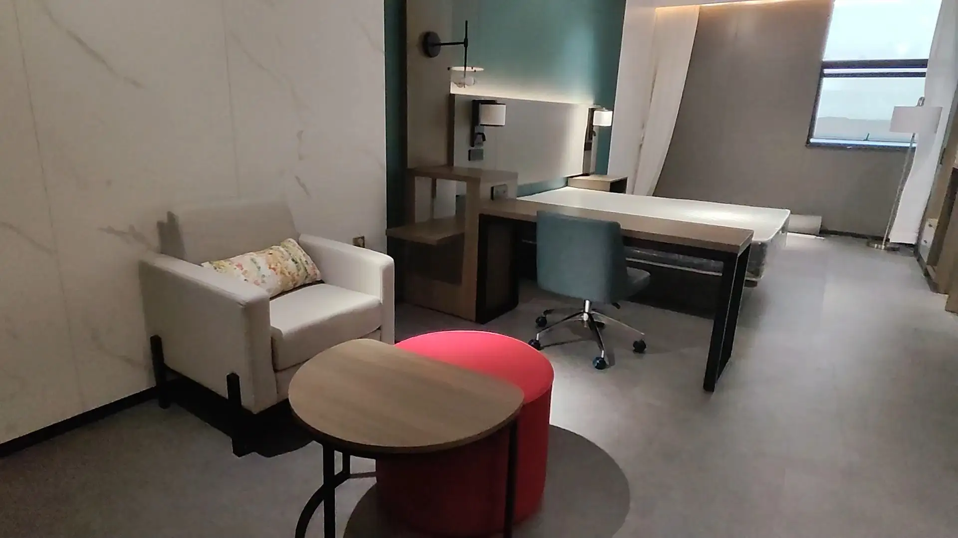 GCON Professional Factory Personalizar proyectos de hotel GF095 Marcos de cama de madera de habitación 1