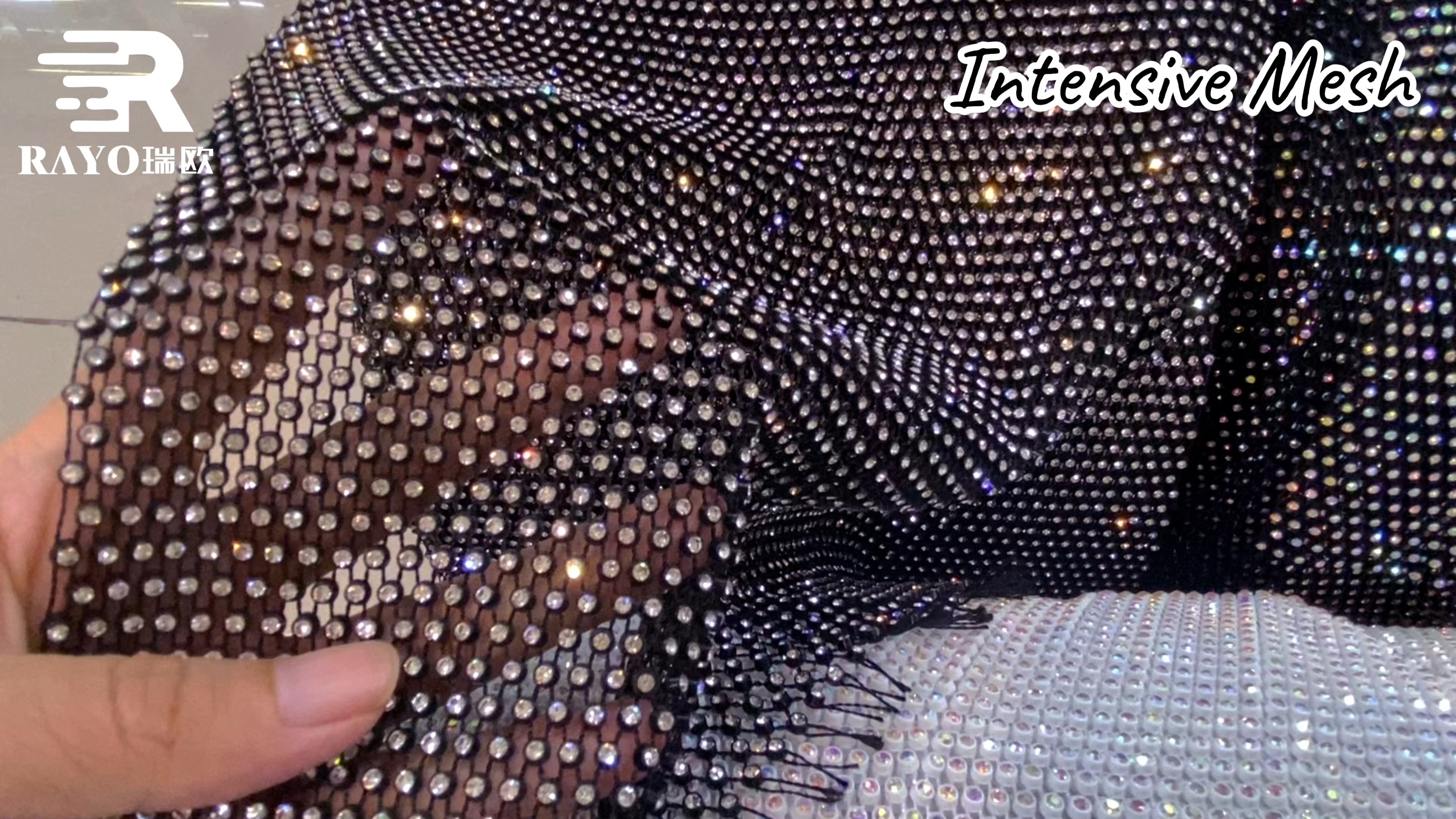 Intensive Rhinestone Mesh
