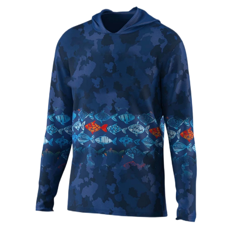 Hooded Sun Protection Fishing Shirt for Professionals 1