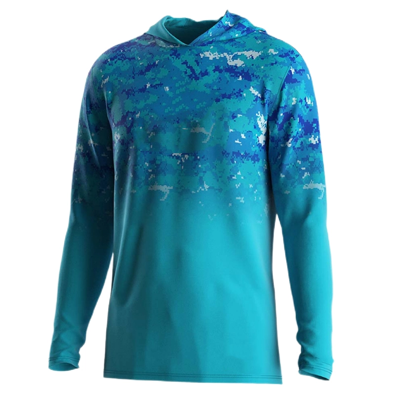 Chemise de pêche à la protection solaire à capuche professionnelle 1