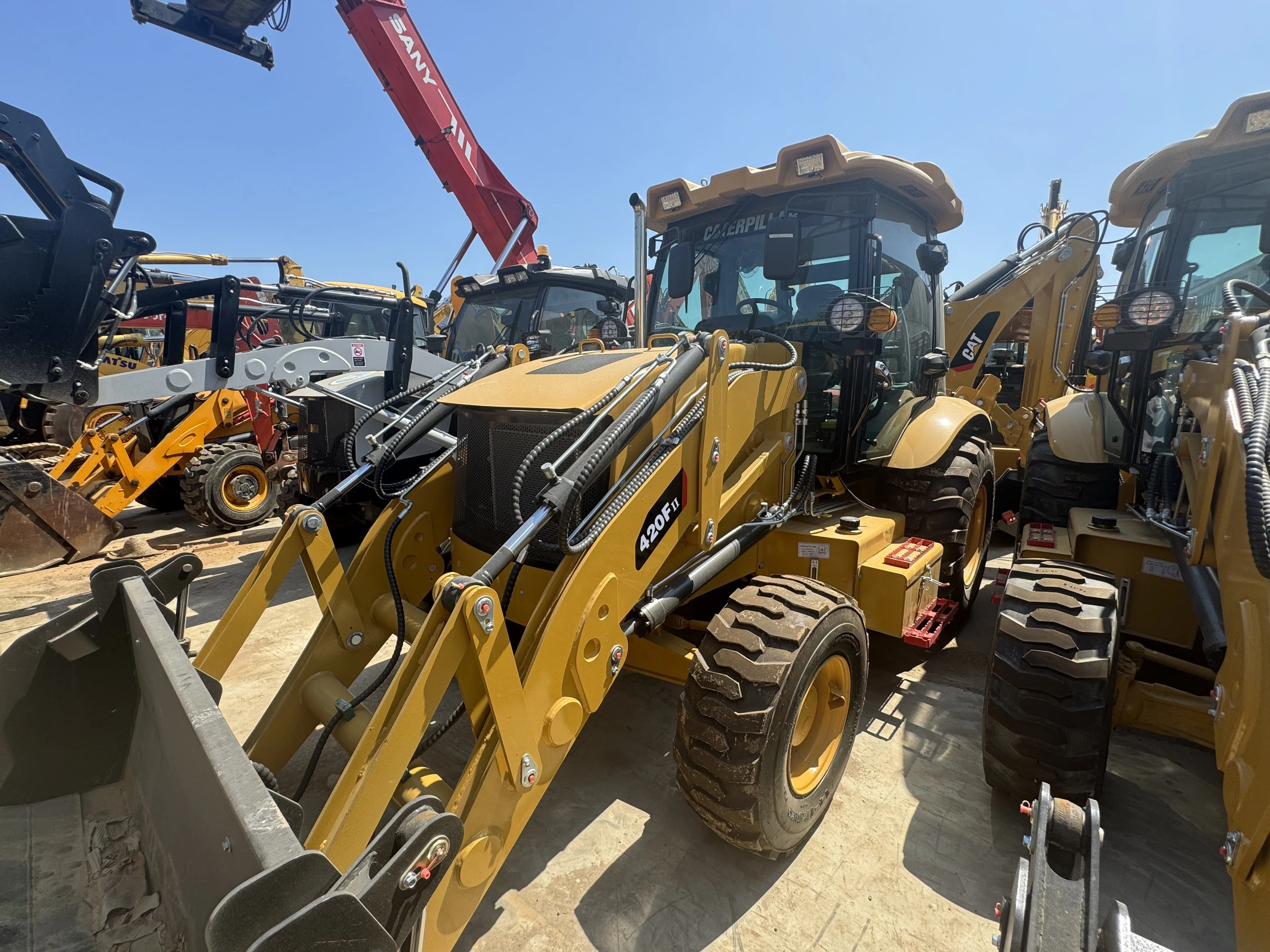 2023 CAT 420F2 Used Motor Grader High Quality Secondhand Grader in Shanghai Yard Global Delivery 1