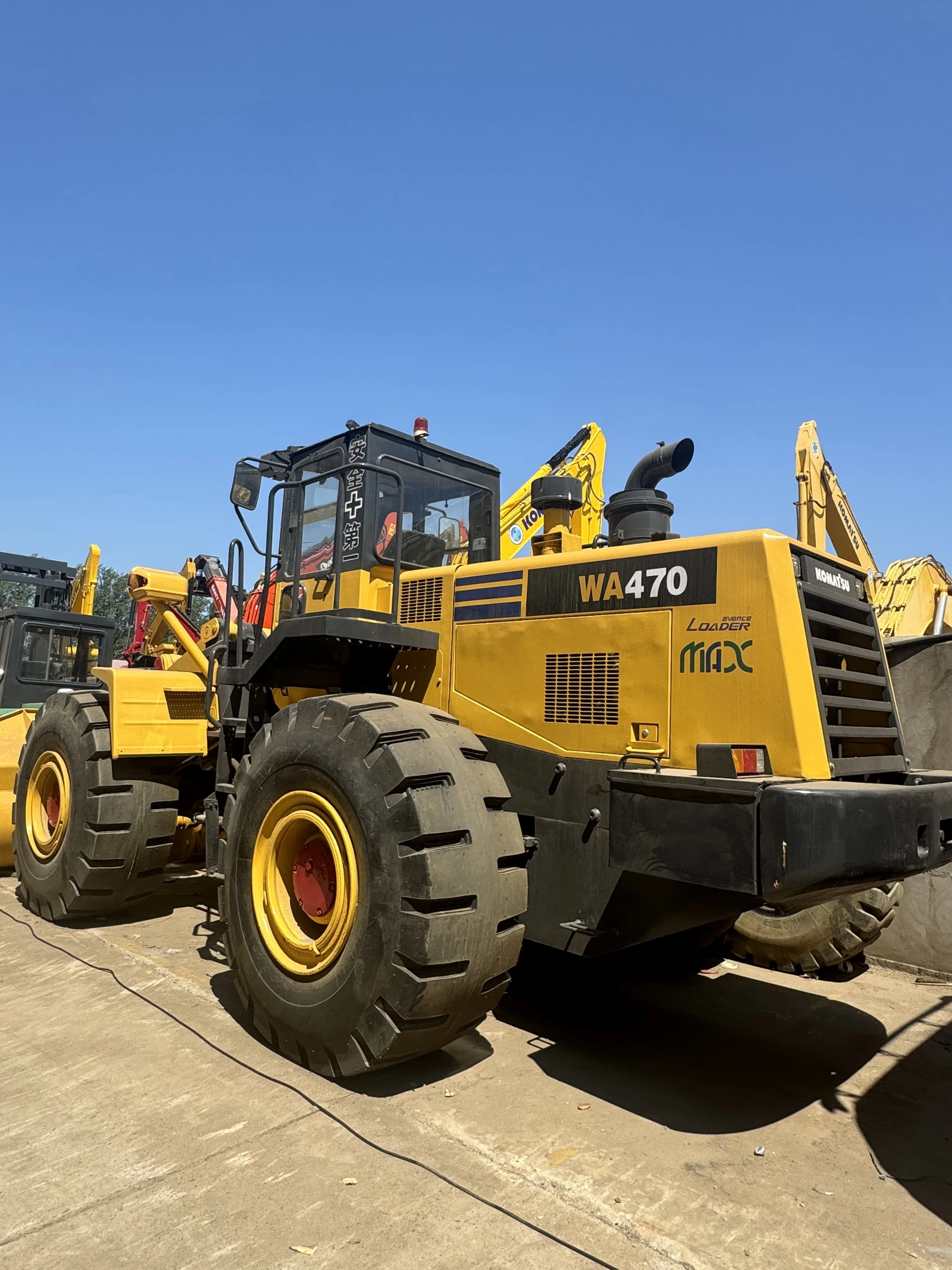 2021 Komatsu WA470 Usou Loader de alta qualidade Loder em Shanghai Yard 1
