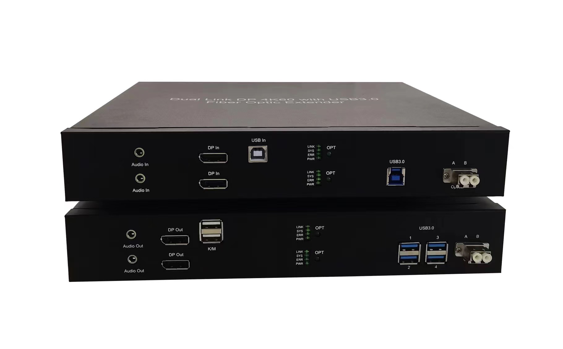 4K60 Dual DP KVM Extender с USB3.0/USB2.0 1