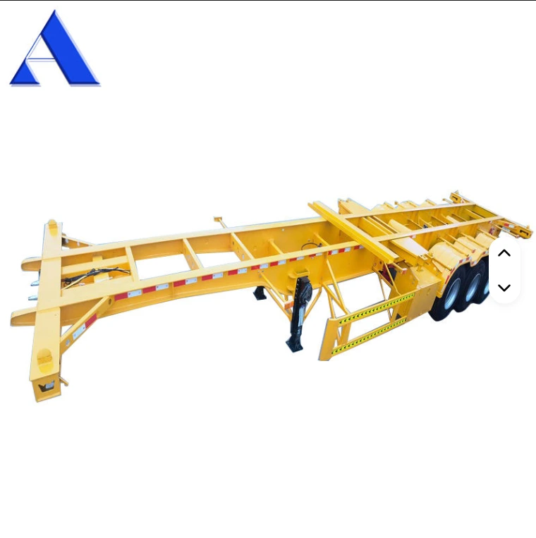 2 Axle 3 Axle 40ft 40 Feet Shipping Container Transportation Skeleton Semi Trailers for Sale 1