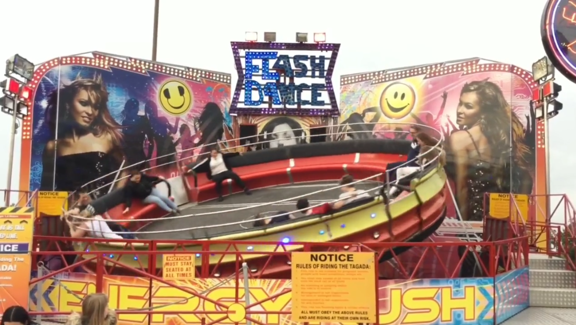 Flash Dance Disco Tagada Amusement Park Ride with Dazzling Metallic ...