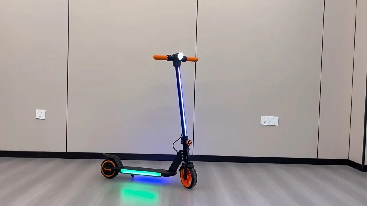 Foldable Lightweight Kid Scooter with LED Wheels, Compact Design,  for Easy Storage, 24 H x 10 W x 21 L 1